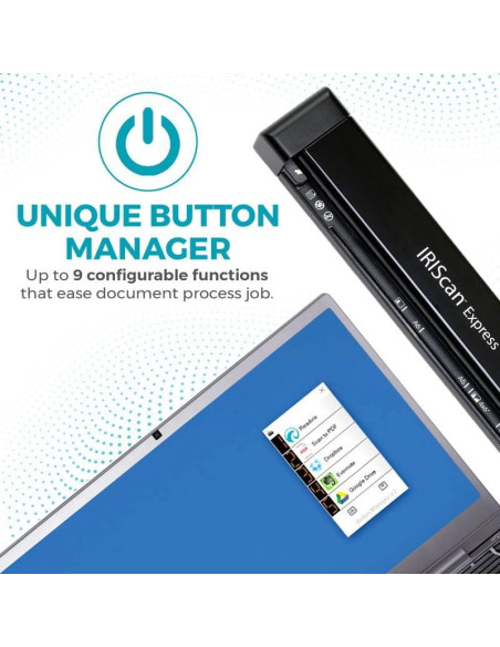 Escáner Portátil IRIScan Express v4 8PPM USB - Documentos y Recibos