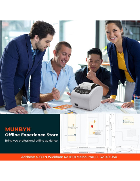 Impresora Térmica de Recibos MUNBYN ITPP047 80mm USB/Ethernet