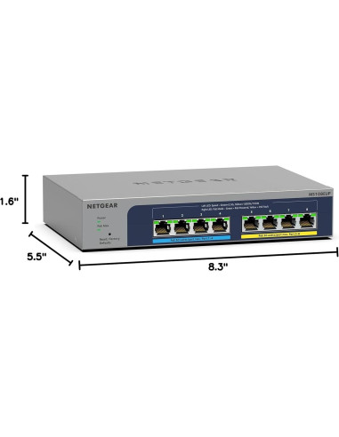 Switch Gestionado NETGEAR MS108EUP 8 Puertos PoE++ 230W