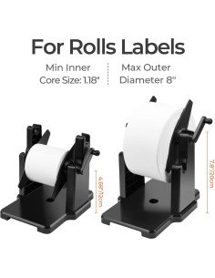 Soporte para Etiquetas MUNBYN 2 en 1, Organizador Térmico 26.24x16.99cm 2