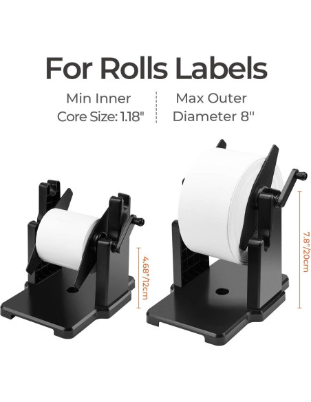 Soporte para Etiquetas MUNBYN 2 en 1, Organizador Térmico 26.24x16.99cm