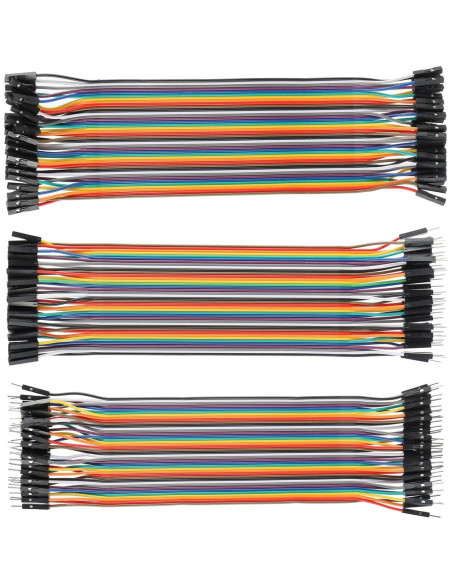 Kit Protoboard 830 y 400 Puntos + 120 Cables Puente HUAREW