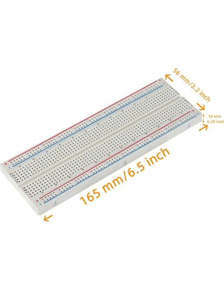 Kit Protoboard 830 y 400 Puntos + 120 Cables Puente HUAREW