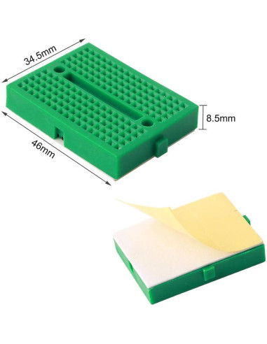 Kit 12 Placas de Pruebas Mini PCB Lkelyonewy 170 Puntos