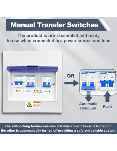 Interruptor de Transferencia Manual Sekelo 63A 120/240V 2