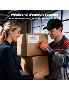 Escáner de Código de Barras Inalámbrico Eyoyo EY-043P 1D 2D 2