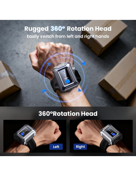 Escáner de Código de Barras Inalámbrico Eyoyo EY-043P 1D 2D