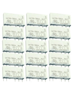Paquete de 15 Relés Sonzrod CAT700-TBR24 24VDC 6A 5-Pin