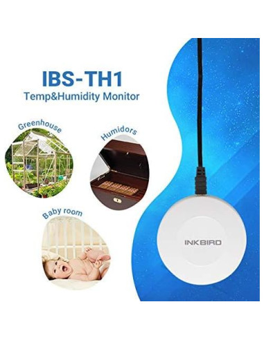 Sensor de Temperatura y Humedad Inkbird IBS-TH1 Inalámbrico