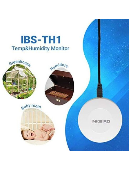 Sensor de Temperatura y Humedad Inkbird IBS-TH1 Inalámbrico