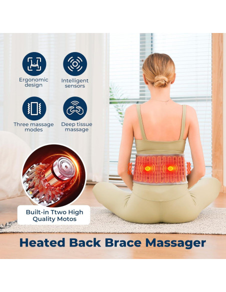 Cinturón de Soporte Lumbar HOMRELEXA Inflable Ajustable