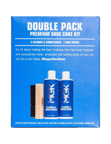 Kit de Limpieza Shoe MGK Doble XL - 2 Botellas 236.6 ml