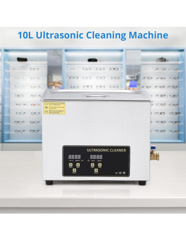 Limpiador Ultrasónico GAOMON 10L 240W Digital Acero Inoxidable