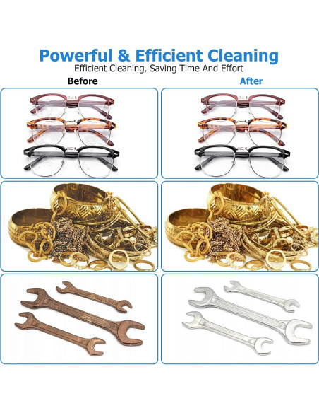 Limpiador Ultrasónico GAOMON 10L 240W Digital Acero Inoxidable