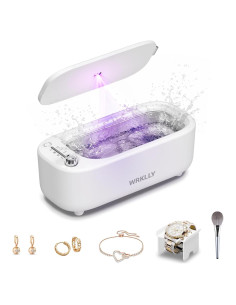 Limpiador Ultrasónico de Joyas WRKLLY 50kHz 400ml 4 Modos