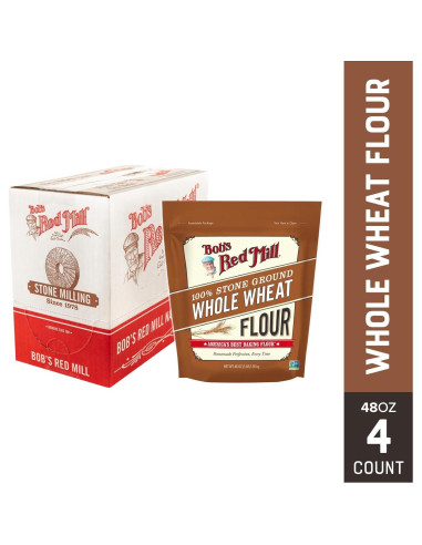 Harina de Trigo Integral Bob's Red Mill 1.36 kg Paquete de 4