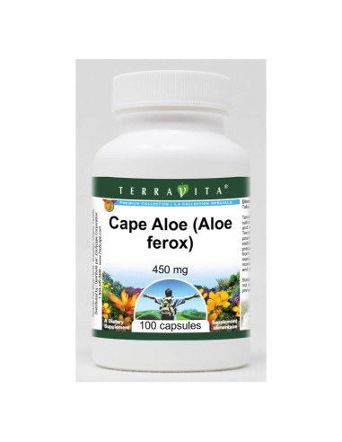Aloe del Cabo TerraVita 450 mg 100 Cápsulas Sin Rellenos