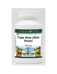 Aloe del Cabo TerraVita 450 mg 100 Cápsulas Sin Rellenos 2