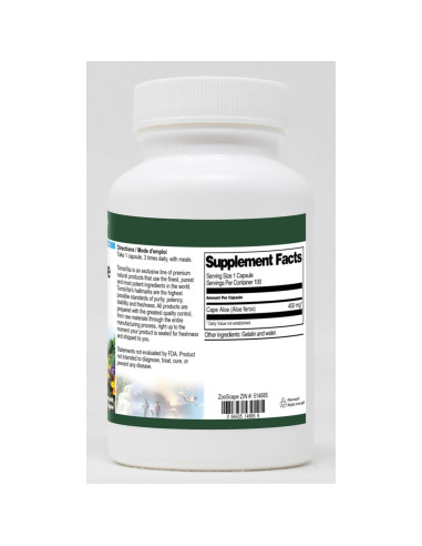 Aloe del Cabo TerraVita 450 mg 100 Cápsulas Sin Rellenos