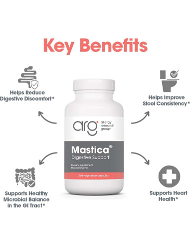 Cápsulas de Goma Mástica Arg - Suplemento Digestivo 240 Unidades