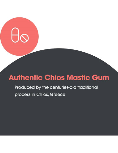 Cápsulas de Goma Mástica Arg - Suplemento Digestivo 240 Unidades