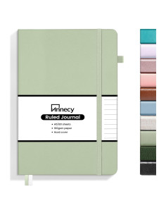 Cuaderno Rayado Annecy Verde Grisáceo 160 Páginas 100 GSM