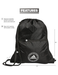 Saco adidas Classic 3S 2.0 Unisex Negro 13.5L 2
