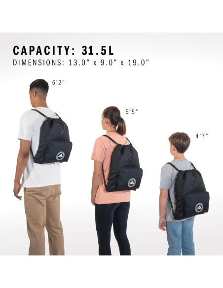 Saco adidas Classic 3S 2.0 Unisex Negro 13.5L