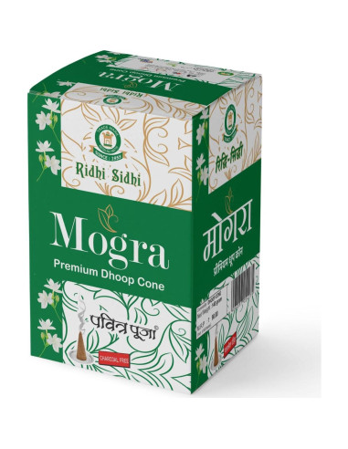 Conos de Incienso Natural RIDHI SIDHI 5 en 1 - Mogra, Sándalo, Rosa