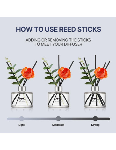 Difusor de caña 396 st. Peonía 200ml Fragancia para el hogar