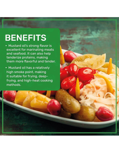 Aceite de Mostaza Orgánico Jiva Organics 1 Litro Puro