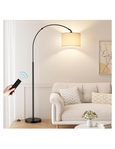 Lámpara de Pie Arqueada Ambimall 70cm con Control Remoto