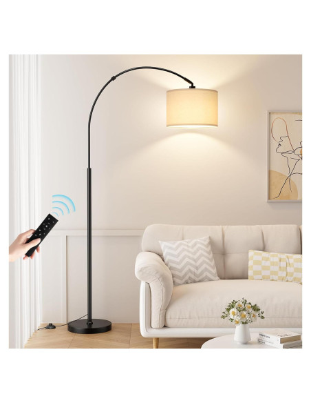 Lámpara de Pie Arqueada Ambimall 70cm con Control Remoto