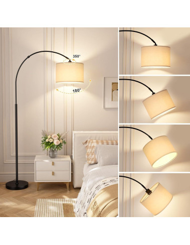 Lámpara de Pie Arqueada Ambimall 70cm con Control Remoto