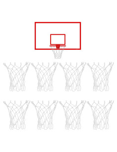 Juego de 8 Redes de Baloncesto Mini Aphumedc 28cm Nylon