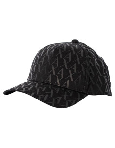 Gorra de béisbol Armani Exchange con logo A|X en negro