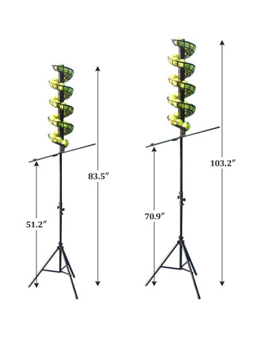 Máquina de Caída de Pelotas de Tenis AnEssOil 33 Pelotas