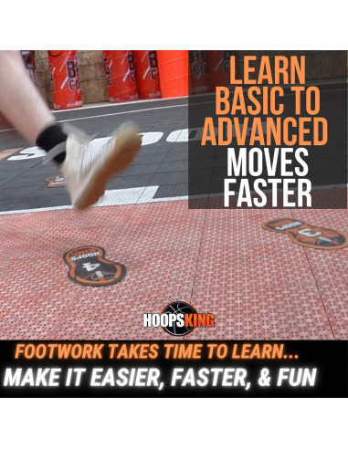 Mat de Entrenamiento de Pasos Baloncesto HoopsKing 121.92cm