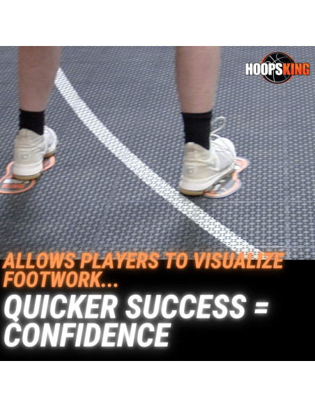 Mat de Entrenamiento de Pasos Baloncesto HoopsKing 121.92cm