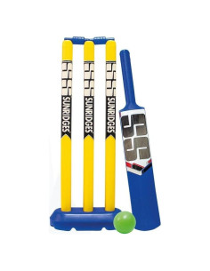 Conjunto de Críquet de Plástico Junior T TABAKH SS - 1 Bate, 3 Wickets, 1 Pelota