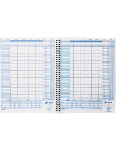 Libro Oficial de Puntuación SSK 50 Juegos Béisbol + Softbol