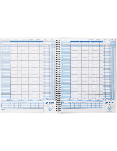 Libro Oficial de Puntuación SSK 50 Juegos Béisbol + Softbol