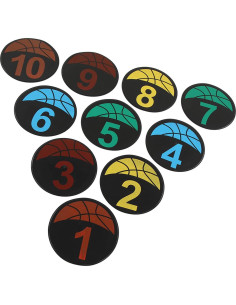 Marcadores de Piso Numerados Qudinip para Entrenamiento 10 Piezas 2