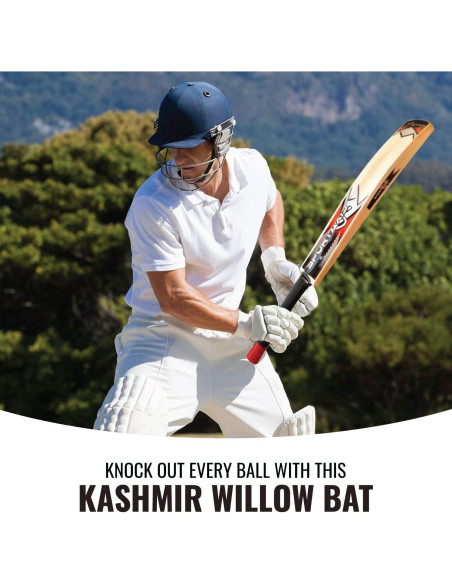 Bate de Cricket de Madera Sportaxis Kashmir Willow 95cm