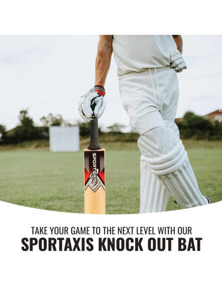 Bate de Cricket de Madera Sportaxis Kashmir Willow 95cm