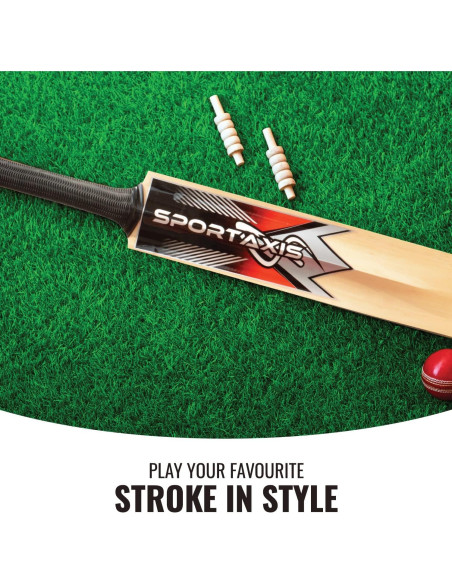 Bate de Cricket de Madera Sportaxis Kashmir Willow 95cm