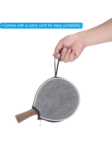 Funda para Palas de Ping Pong PATIKIL - Paquete de 2, Gris