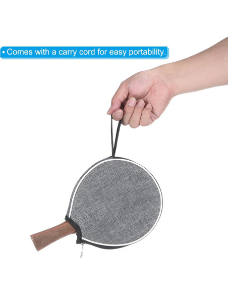 Funda para Palas de Ping Pong PATIKIL - Paquete de 2, Gris