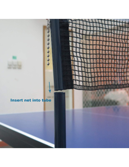 Juego de Red y Postes de Tenis de Mesa Comesee Profesional