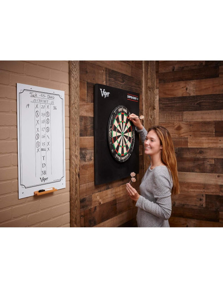 Tablero de Pizarra Blanca Viper para Dardos Cricket y 01